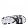 Sandale comfort en simili cuir