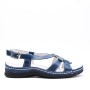 Comfort sandal in imitation leather