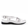 Comfort sandal in imitation leather