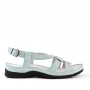 Sandale comfort en simili cuir