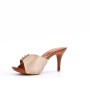 Faux leather heeled sandal