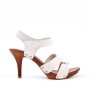 Faux leather heeled sandal