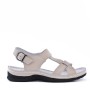 Flat sandal with rhinestones for women