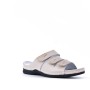 Comfort sandal in imitation leather