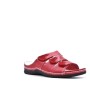 Comfort sandal in imitation leather