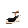 Faux suede wedge sandal