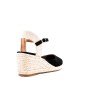 Faux suede wedge sandal