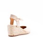 Faux suede wedge sandal