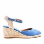 Faux suede wedge sandal