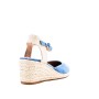 Faux suede wedge sandal