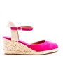 Faux suede wedge sandal