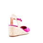 Faux suede wedge sandal