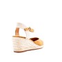 Faux suede wedge sandal