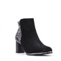 Faux leather ankle boot