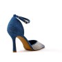 Faux suede heeled sandal