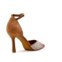 Faux suede heeled sandal