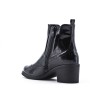 Faux leather ankle boot