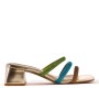 Faux leather heeled sandal