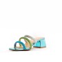 Faux leather heeled sandal