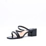 Faux leather heeled sandal