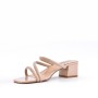 Faux leather heeled sandal