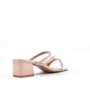 Faux leather heeled sandal