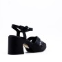 Faux leather heeled sandal