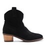 Faux suede ankle boot