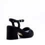 Faux leather heeled sandal