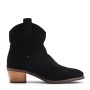 Faux suede ankle boot