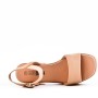 Faux leather heeled sandal