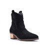 Faux suede ankle boot