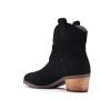 Faux suede ankle boot