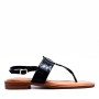 Flat sandal in faux leather for women