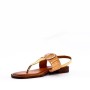 Flat sandal in faux leather for women