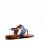 Flat sandal in faux leather for women