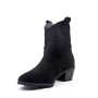 Faux suede ankle boot