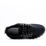 Faux leather lace-up sneaker for men