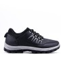 Faux leather lace-up sneaker for men