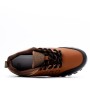 Faux leather lace-up sneaker for men