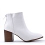 Faux leather ankle boot