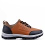 Faux leather lace-up sneaker for men