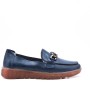 Faux leather moccasin