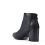 Faux leather ankle boot