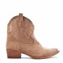 Faux suede ankle boot