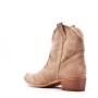 Faux suede ankle boot