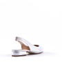 Low heel sandal in mixed materials for women