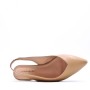 Low heel sandal in mixed materials for women