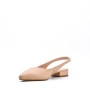 Low heel sandal in mixed materials for women