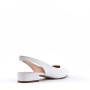 Low heel sandal in mixed materials for women